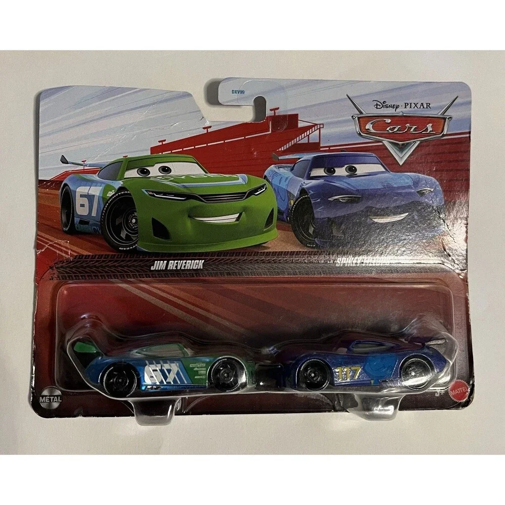 Disney Pixar Cars Jim Reverick & Spikey Fillups Diecast Cars 2 Pack New